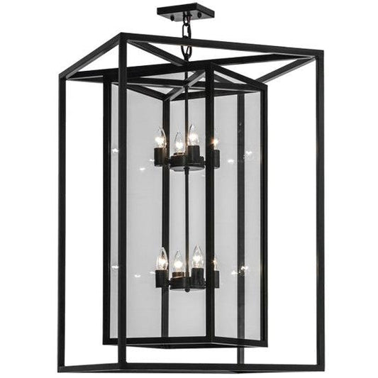 2nd Ave Lighting Kitzi Box 24" Pendant in Timeless Bronze