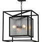 2nd Ave Lighting Kitzi Box 24" Square Pendant in Wrought Iron Finish