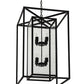 2nd Ave Lighting Kitzi Box 25" Square Pendant in Textured Black Finish