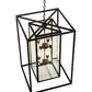 2nd Ave Lighting Kitzi Box 25" Square Pendant in Textured Black Finish