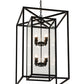 2nd Ave Lighting Kitzi Box 25" Square Pendant in Textured Black Finish