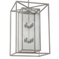 2nd Ave Lighting Kitzi Box 28" Square Pendant in Nickel Powder Coat Finish