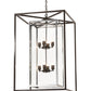 2nd Ave Lighting Kitzi Box 28" Square Pendant in Timeless Bronze and Extreme Chrome Finish