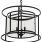 2nd Ave Lighting Kitzi Cilindro 22" Pendant in Mirror Black Finish