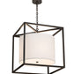 2nd Ave Lighting Kitzi Cilindro 24" Square Pendant in Timeless Bronze