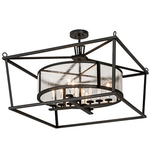 2nd Ave Lighting Kitzi Cilindro 36" Pendant in Wrought Iron Finish