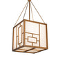 2nd Ave Lighting Kofu 36" Square Pendant in Brushed Brass Finish