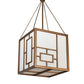 2nd Ave Lighting Kofu 36" Square Pendant in Brushed Brass Finish