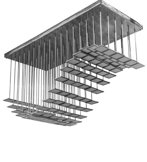 2nd Ave Lighting Kossar 80" Long Ceiling Fixture With Alloy Wheel Clear Coat Finish