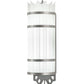 2nd Ave Lighting Lagoon 6" Wide Deco Wall Sconce With Nickel Powder Coat Finish