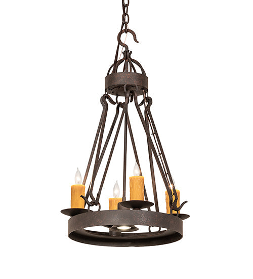 2nd Ave Lighting Lakeshore 18" Wide 4 Light Chandelier in Cajun Spice Finish
