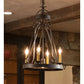 2nd Ave Lighting Lakeshore 28" 4-Light Coffee Bean Chandelier With Downlight