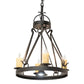 2nd Ave Lighting Lakeshore 28" 4-Light Coffee Bean Chandelier With Downlight