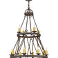 2nd Ave Lighting Lakeshore 36" Wide 12 LT Two Tier Chandelier in Classic Rust