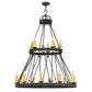 2nd Ave Lighting Lakeshore 48" Wide 15 LT Two Tier Chandelier in Coffee Bean Finish