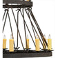 2nd Ave Lighting Lakeshore 48" Wide 15 LT Two Tier Chandelier in Coffee Bean Finish