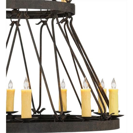 2nd Ave Lighting Lakeshore 48" Wide 15 LT Two Tier Chandelier in Coffee Bean Finish