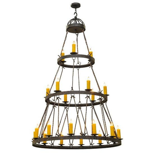2nd Ave Lighting Lakeshore 54" Wide 21 LT Three Tier Chandelier in Coffee Bean Finish