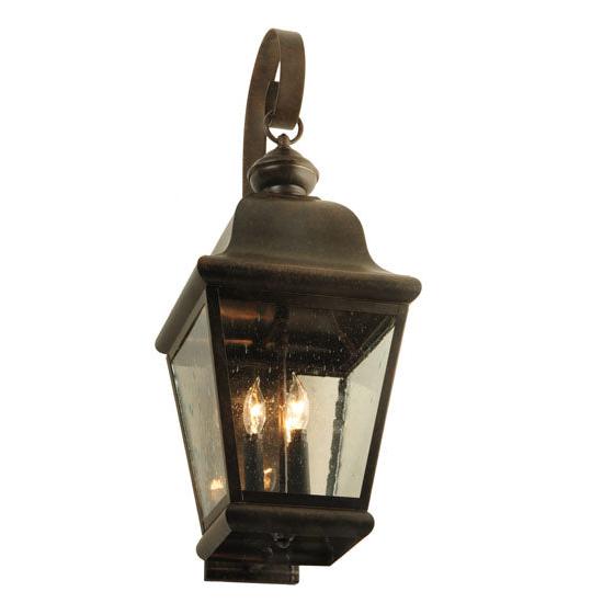2nd Ave Lighting Lapalma 11" 3-Light Clear Seeded Glass Coffee Bean Wall Sconce