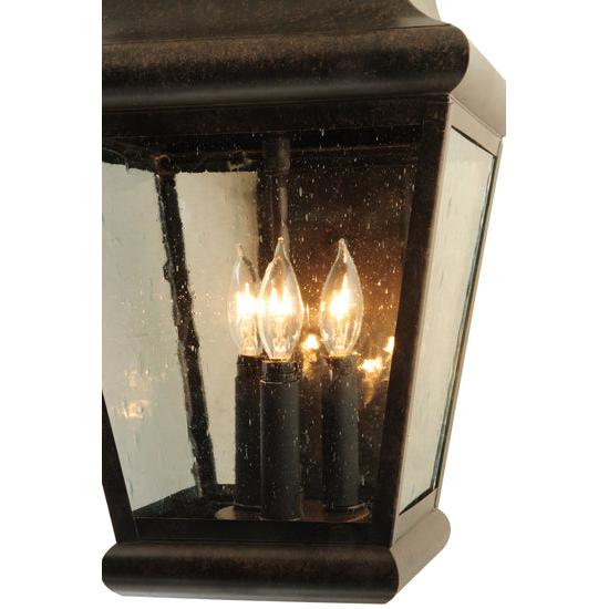 2nd Ave Lighting Lapalma 11" 3-Light Clear Seeded Glass Coffee Bean Wall Sconce
