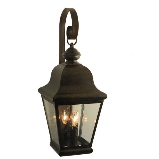 2nd Ave Lighting Lapalma 11" 3-Light Clear Seeded Glass Coffee Bean Wall Sconce