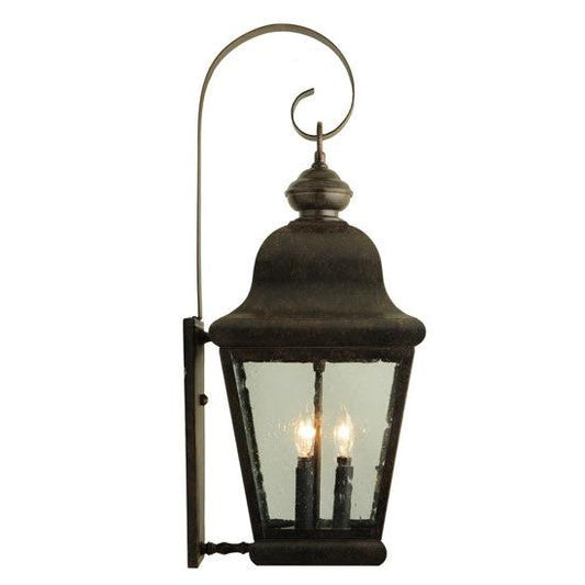 2nd Ave Lighting Lapalma 11" 3-Light Clear Seeded Glass Coffee Bean Wall Sconce