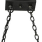 2nd Ave Lighting Laramie 54" Long 8 Light Pot Rack in Blackened Pewter Finish