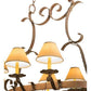 2nd Ave Lighting Laramie 54" Long 8 Light Pot Rack in Capri Finish