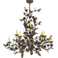 2nd Ave Lighting Le Printemps 36" Wide 9 Light Chandelier in Matte Antique Brass Finish