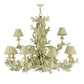 2nd Ave Lighting Le Printemps 52" Wide 12 LT Chandelier With Custom White Crackle Finish