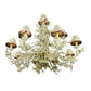 2nd Ave Lighting Le Printemps 52" Wide 12 LT Chandelier With Custom White Crackle Finish