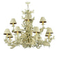 2nd Ave Lighting Le Printemps 52" Wide 12 LT Chandelier With Custom White Crackle Finish