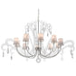 2nd Ave Lighting Lienz 55" Wide 10 LT Chandelier in Brushed Stainless Steel Finish