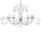 2nd Ave Lighting Lienz 55" Wide 10 LT Chandelier in Brushed Stainless Steel Finish