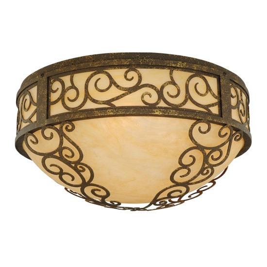 2nd Ave Lighting Liliana 21" Wide Flushmount in Pompeii Gold Finish