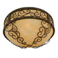 2nd Ave Lighting Liliana 21" Wide Flushmount in Pompeii Gold Finish