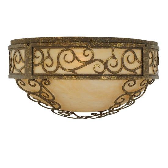2nd Ave Lighting Liliana 21" Wide Flushmount in Pompeii Gold Finish