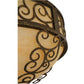 2nd Ave Lighting Liliana 21" Wide Flushmount in Pompeii Gold Finish
