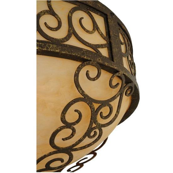 2nd Ave Lighting Liliana 21" Wide Flushmount in Pompeii Gold Finish
