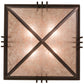 2nd Ave Lighting Lineage 27" Square Inverted Pendant in Mahogany Bronze