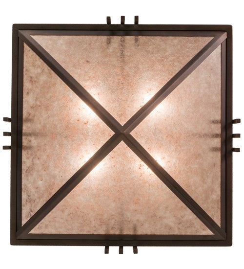 2nd Ave Lighting Lineage 27" Square Inverted Pendant in Mahogany Bronze