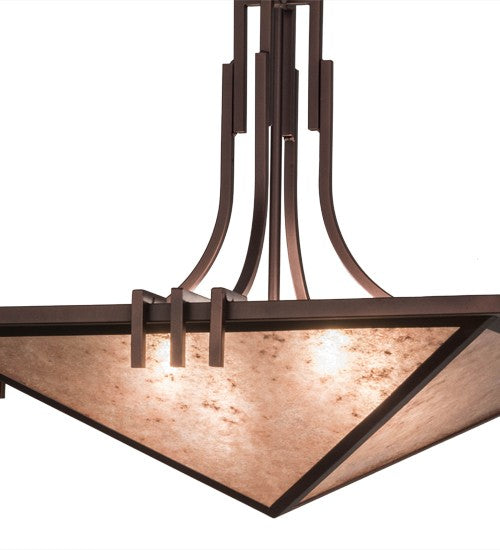 2nd Ave Lighting Lineage 27" Square Inverted Pendant in Mahogany Bronze