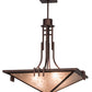 2nd Ave Lighting Lineage 27" Square Inverted Pendant in Mahogany Bronze