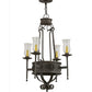 2nd Ave Lighting Lorenzo 24" Wide 4 Light Chandelier in Coffee Bean Finish
