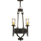 2nd Ave Lighting Lorenzo 24" Wide 4 Light Chandelier in Coffee Bean Finish