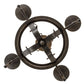 2nd Ave Lighting Lorenzo 24" Wide 4 Light Chandelier in Coffee Bean Finish