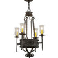 2nd Ave Lighting Lorenzo 24" Wide 4 Light Chandelier in Coffee Bean Finish