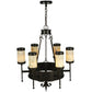 2nd Ave Lighting Lorenzo 30" Wide 6 Light Chandelier in Gilded Tobacco Finish
