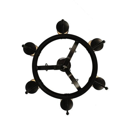 2nd Ave Lighting Lorenzo 30" Wide 6 Light Chandelier in Gilded Tobacco Finish