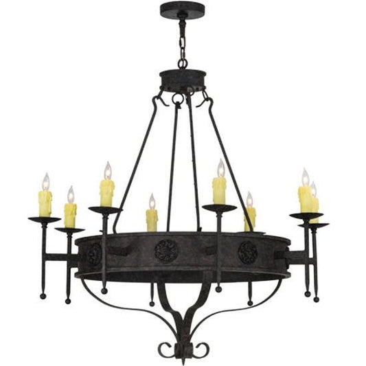 2nd Ave Lighting Lorenzo 42" Wide 8 LT Chandelier in Coffee Bean Finish